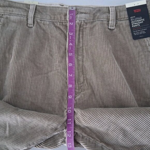 NWT Levi's Premium XX Chino Authentic Straight Fit Corduroy Pants Men's 36x32 - Picture 9 of 11